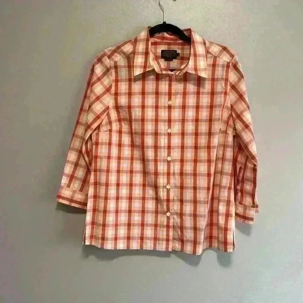 Pendleton button up blouse medium